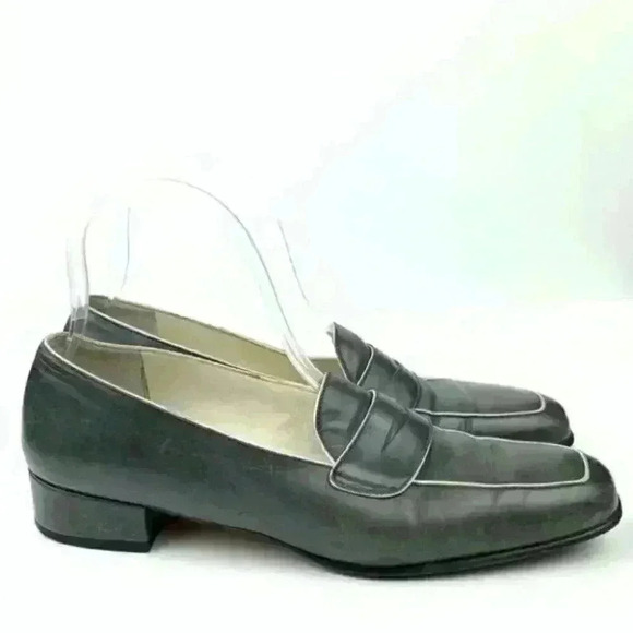 Cole Haan resort heels sz 7.5 AA Italian leather - Picture 1 of 12